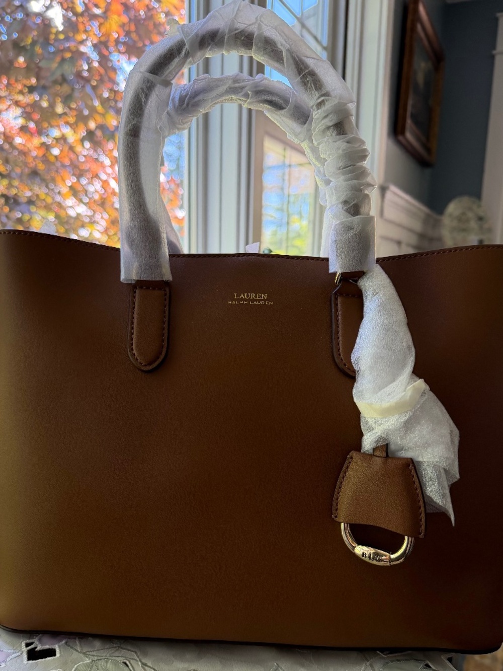 NWT Lauren Ralph Lauren DrydenMarcy Satchel/Tote